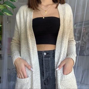 Cream Knit Cardigan